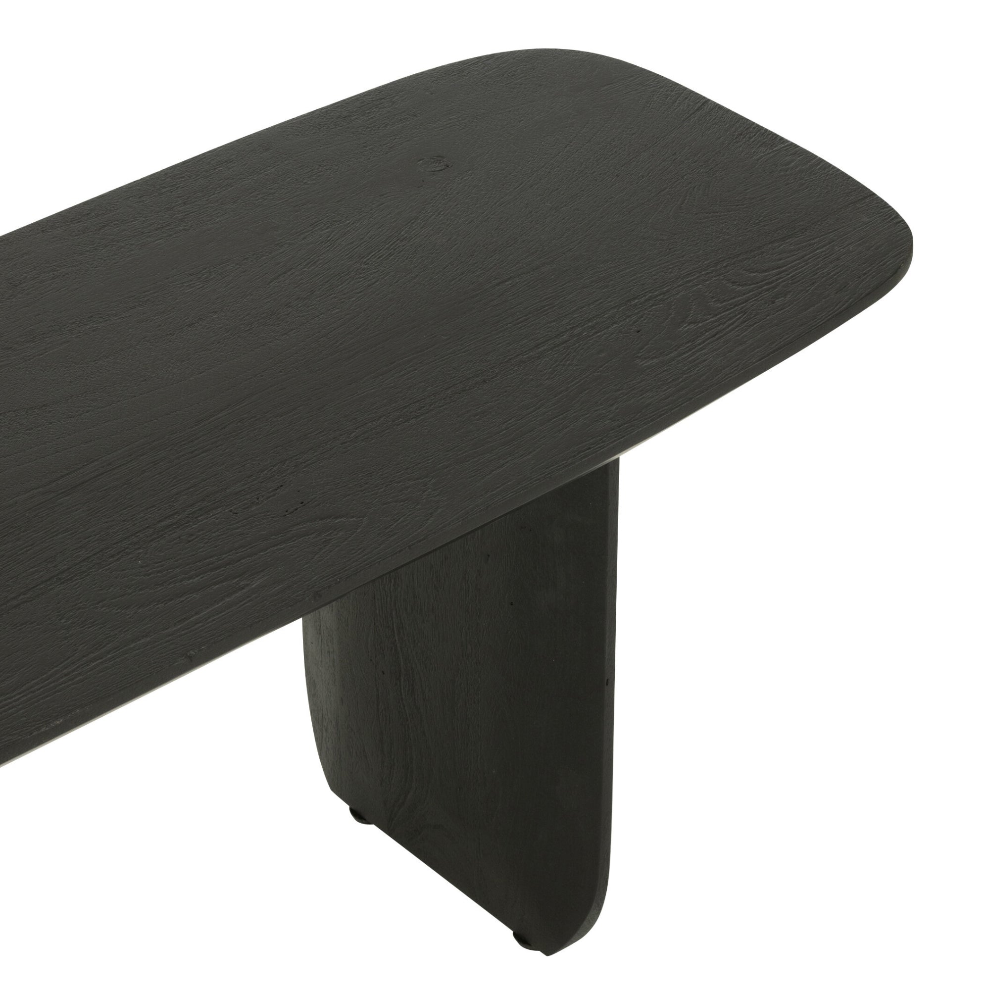 Eetkamerbank Acaciahout Zwart 190cm J-Line - Eetkamerbank - J-Line - livinglovely.nl