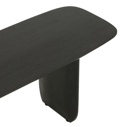 Eetkamerbank Acaciahout Zwart 190cm J-Line - Eetkamerbank - J-Line - livinglovely.nl