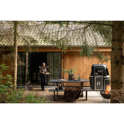 Eetkamerbank Acaciahout Zwart 190cm J-Line