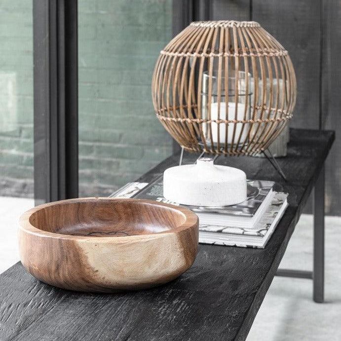Zwarte eetkamerbank Timeless Black Beam in interieur DTP Home