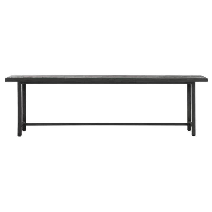 Zwarte eetbank 240cm Timeless Black collectie DTP Home