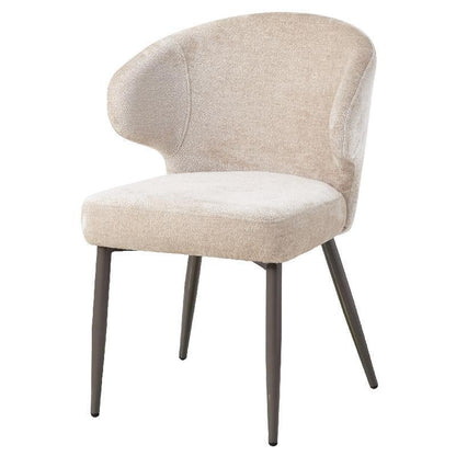 Eetkamerstoel Ares Cream Aphrodite 3 Beige Clay Leg PTMD - Eetkamerstoel - PTMD - livinglovely.nl