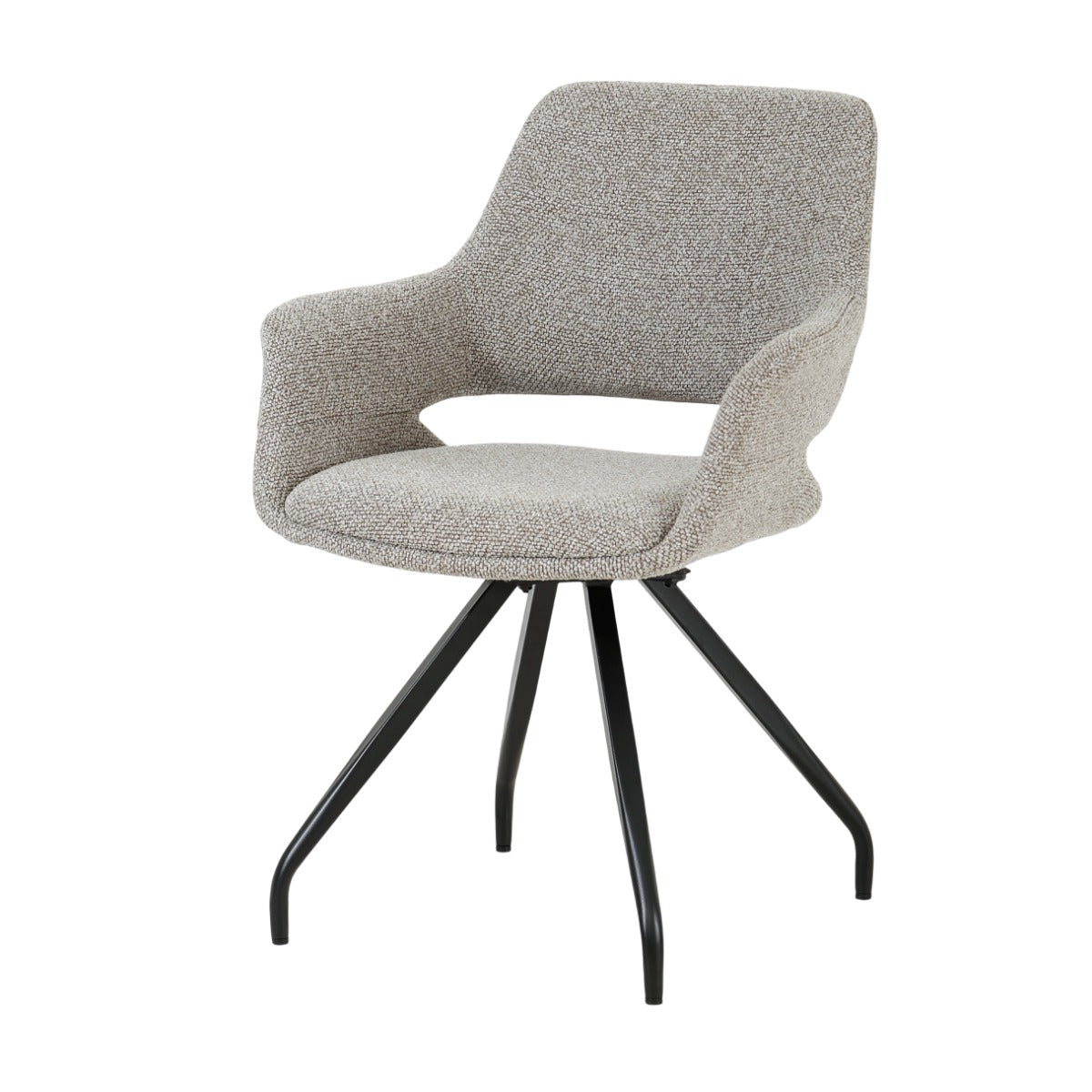 Eetkamerstoel Capp Taupe Set van 2 van Livingfurn