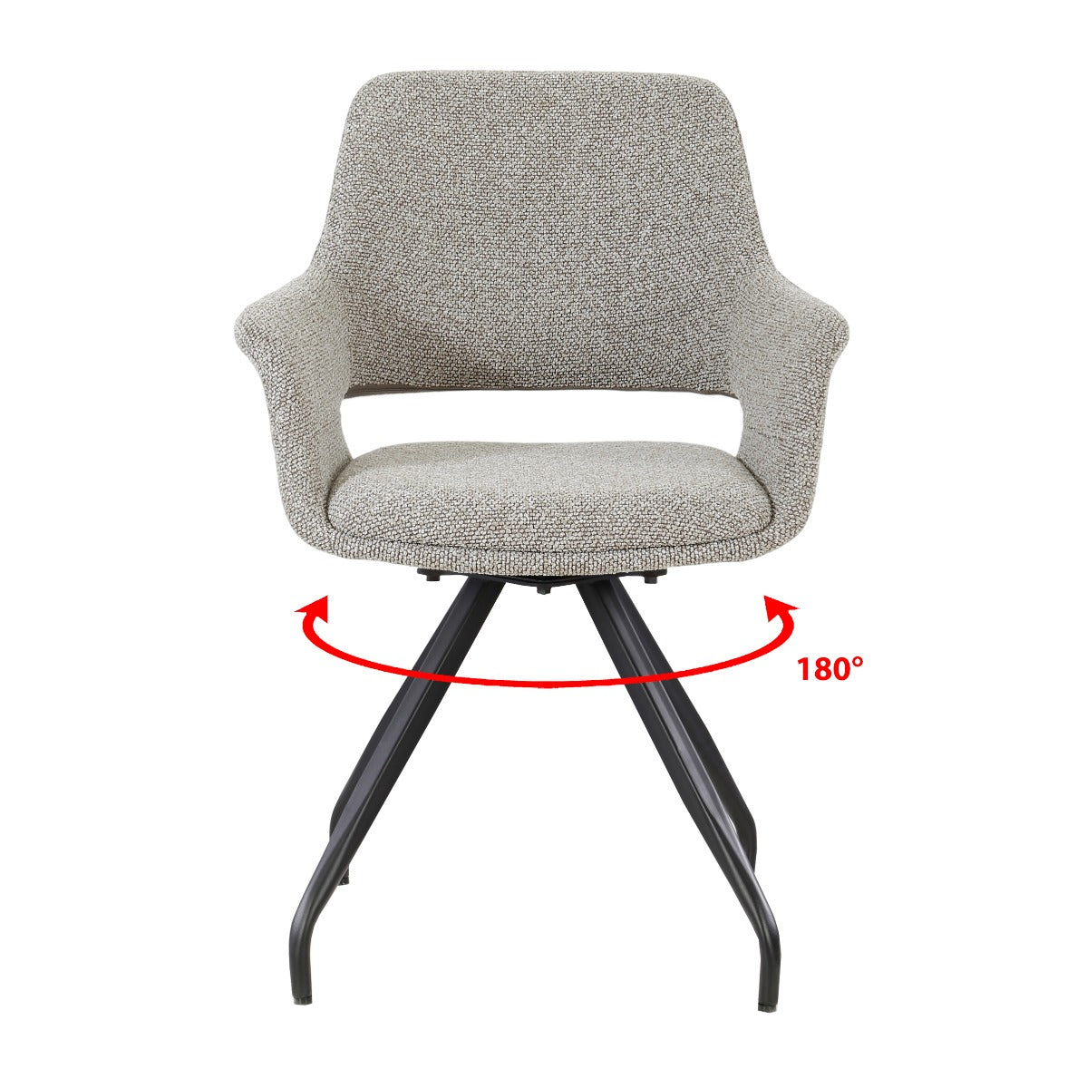 Capp eetkamerstoel van Livingfurn in taupe