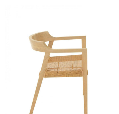 Eetkamerstoel Emma Teakhout Naturel - Eetkamerstoel - J-Line - livinglovely.nl