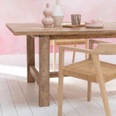 Eetkamerstoel Emma Teakhout Naturel - Eetkamerstoel - J-Line - livinglovely.nl