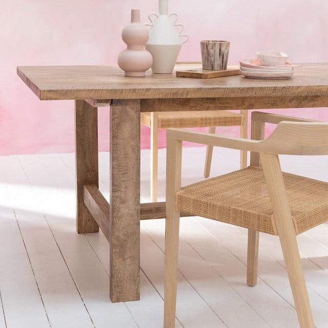 Eetkamerstoel Emma Teakhout Naturel - Eetkamerstoel - J-Line - livinglovely.nl