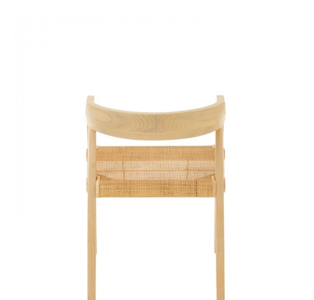 Eetkamerstoel Emma Teakhout Naturel - Eetkamerstoel - J-Line - livinglovely.nl