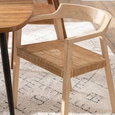 Eetkamerstoel Emma Teakhout Naturel - Eetkamerstoel - J-Line - livinglovely.nl