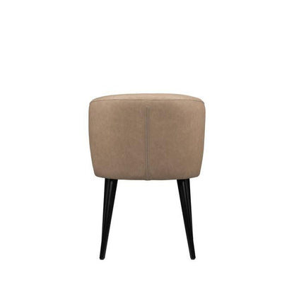 Eetkamerstoel Fiori - 57x56x80 cm - Leer - Zand PTMD - Eetkamerstoel - PTMD - livinglovely.nl