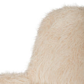 Beige Leander eetkamerstoel van PTMD met licht gebogen rugleuning
