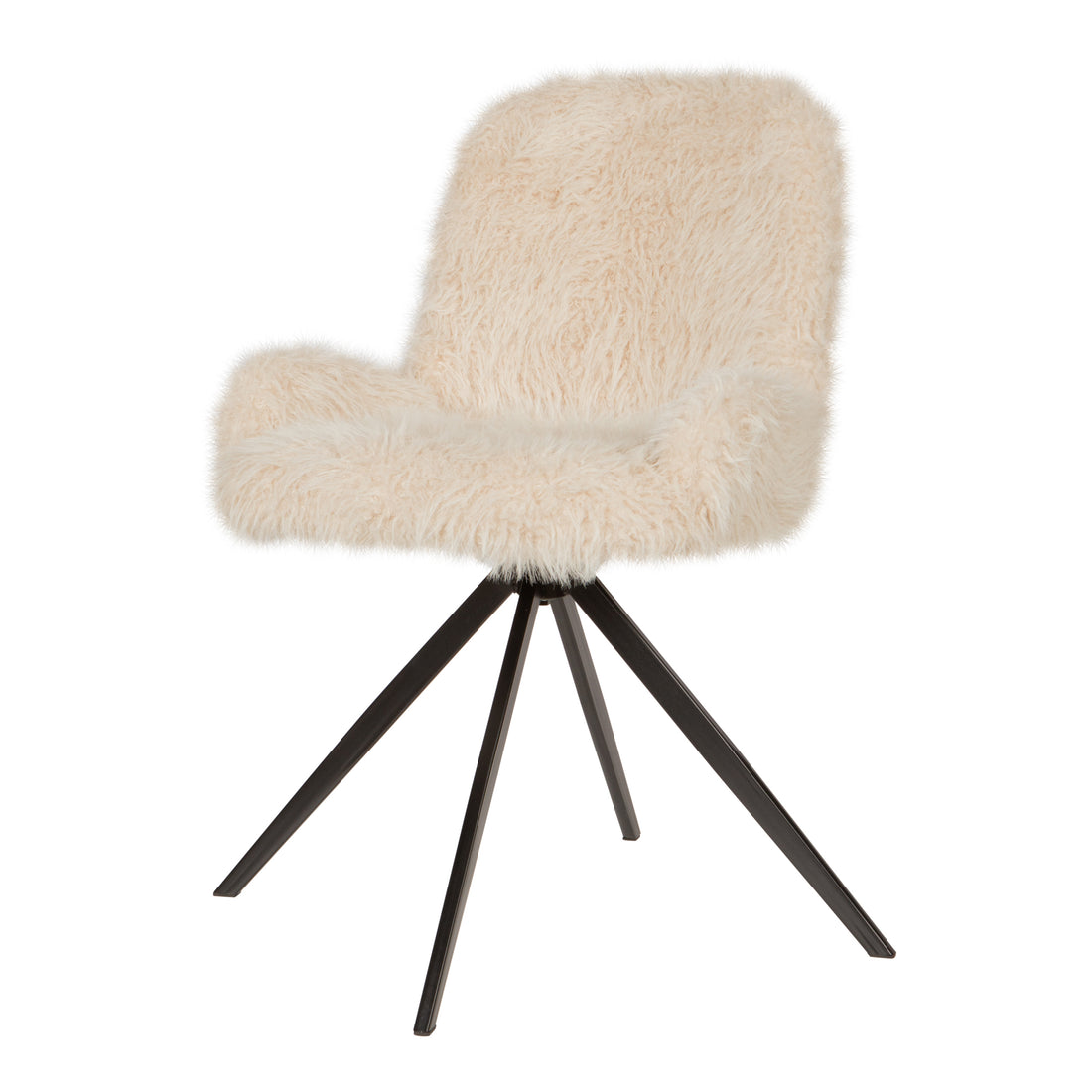 Leander stoel van PTMD in beige, L58cm x B54cm x H84cm
