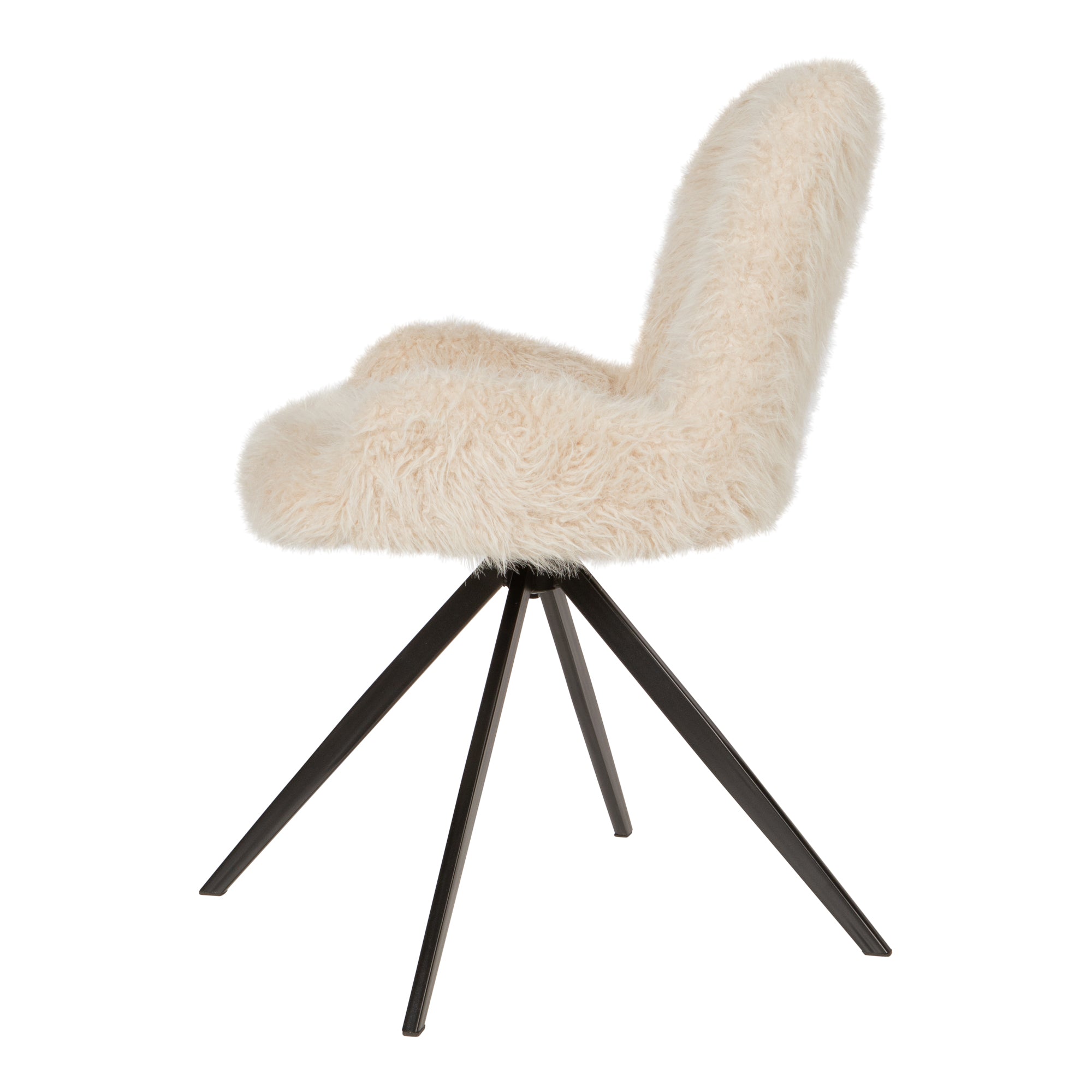 Metalen frame van de beige Leander eetkamerstoel van PTMD