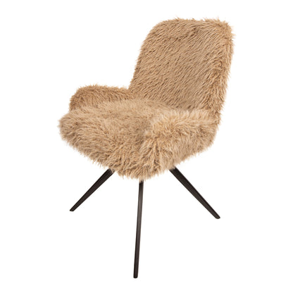 Leander stoel van PTMD in bruin, L58cm x B54cm x H84cm