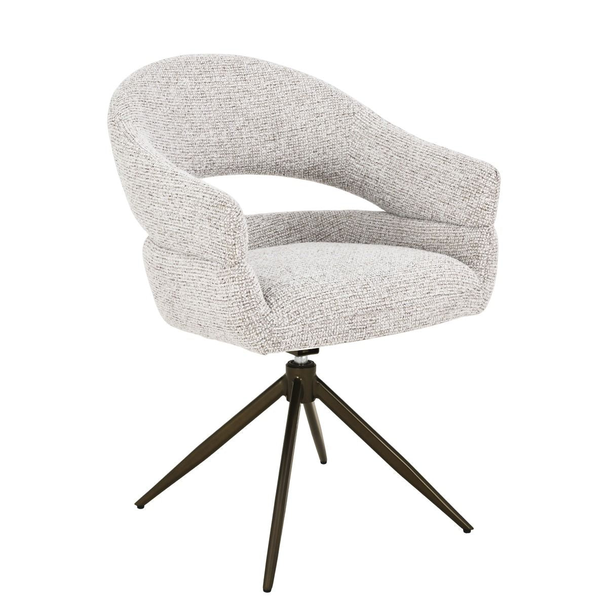 Eetkamerstoel Linn Beige Bronze van Livingfurn