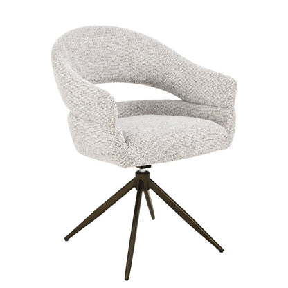 Eetkamerstoel Linn Beige Bronze van Livingfurn