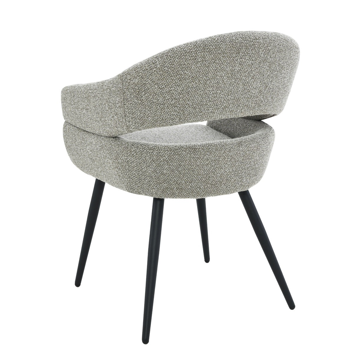 Livingfurn Megan eetkamerstoel Taupe, set van twee
