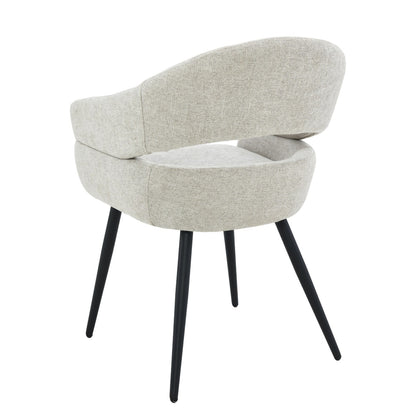 Livingfurn Megan eetkamerstoel Toffee, set van twee