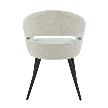 eetkamerstoel Megan toffee, B58cm x D62cm x H85cm