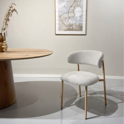 eetkamerstoel Micah hush oak, B54,4cm x D58cm x H78cm per stoel