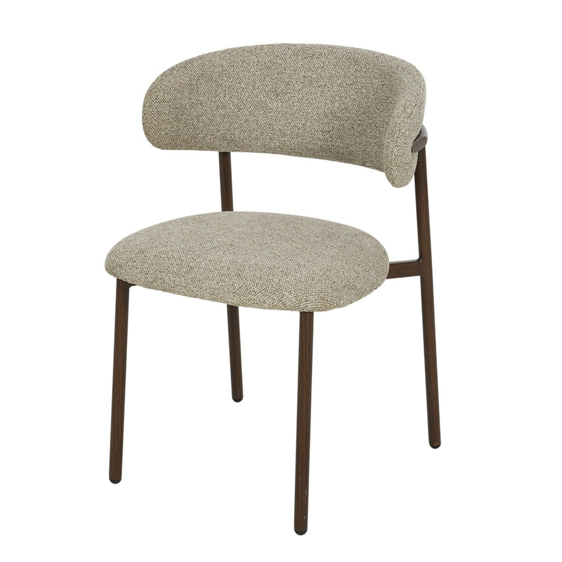 Eetkamerstoel Micah Hush Walnut Set van 2 van Livingfurn