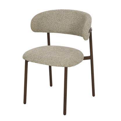 Eetkamerstoel Micah Hush Walnut Set van 2 van Livingfurn