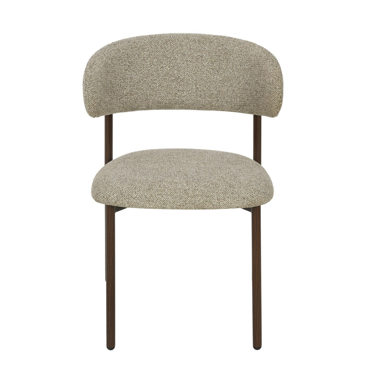 eetkamerstoel Micah Hush Walnut van Livingfurn, B54,5cm x D58cm x H78cm per stoel