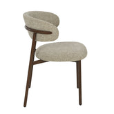 Micah eetkamerstoel van Livingfurn in hush walnut