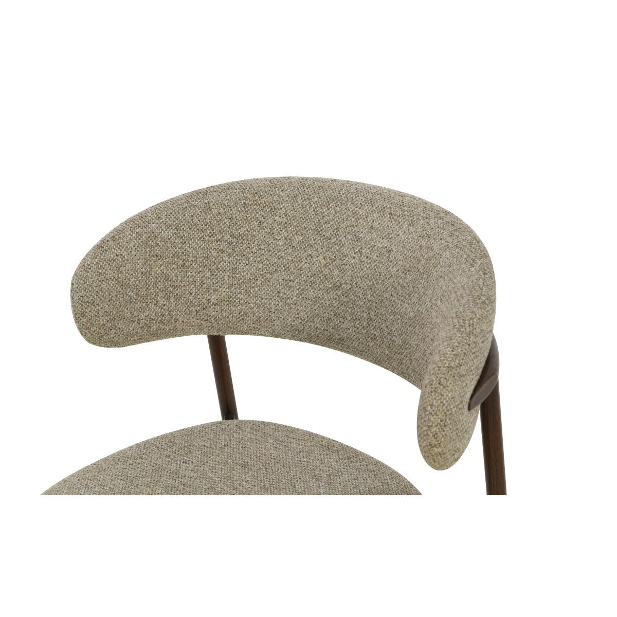 eetkamerstoel Micah hush walnut, B54,5cm x D58cm x H78cm per stoel