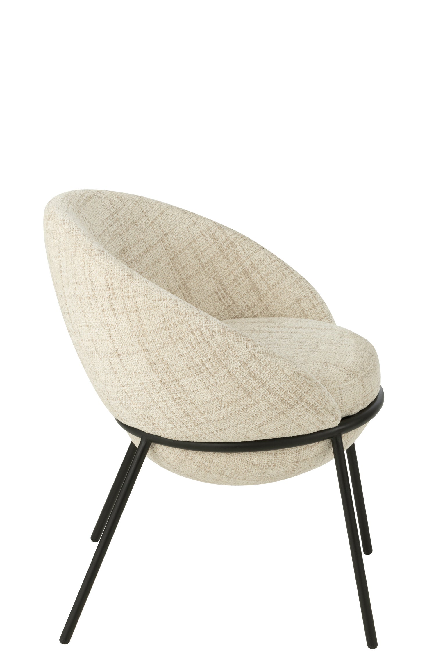 Eetkamerstoel Napoli Beige- J-Line - Eetkamerstoel - J-Line - livinglovely.nl