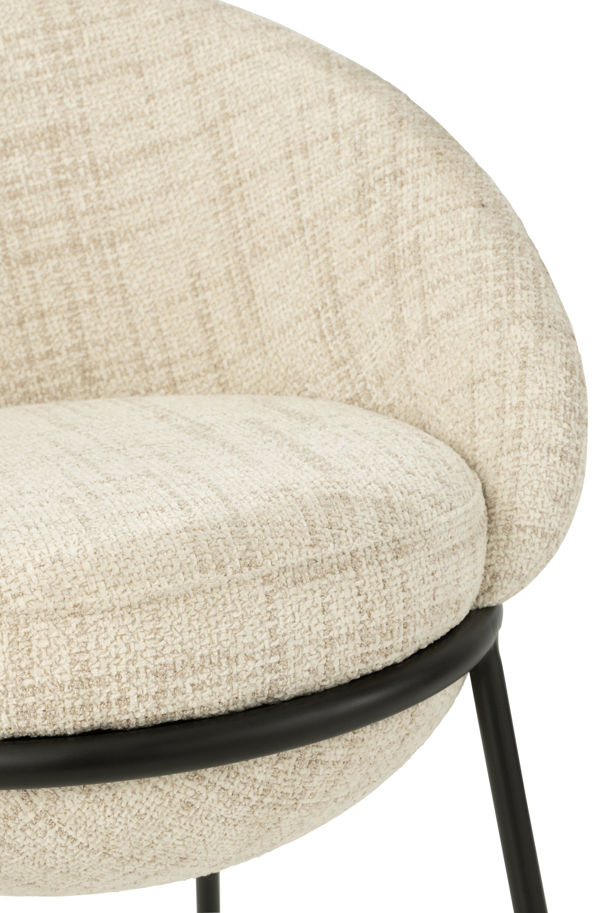 Eetkamerstoel Napoli Beige- J-Line - Eetkamerstoel - J-Line - livinglovely.nl