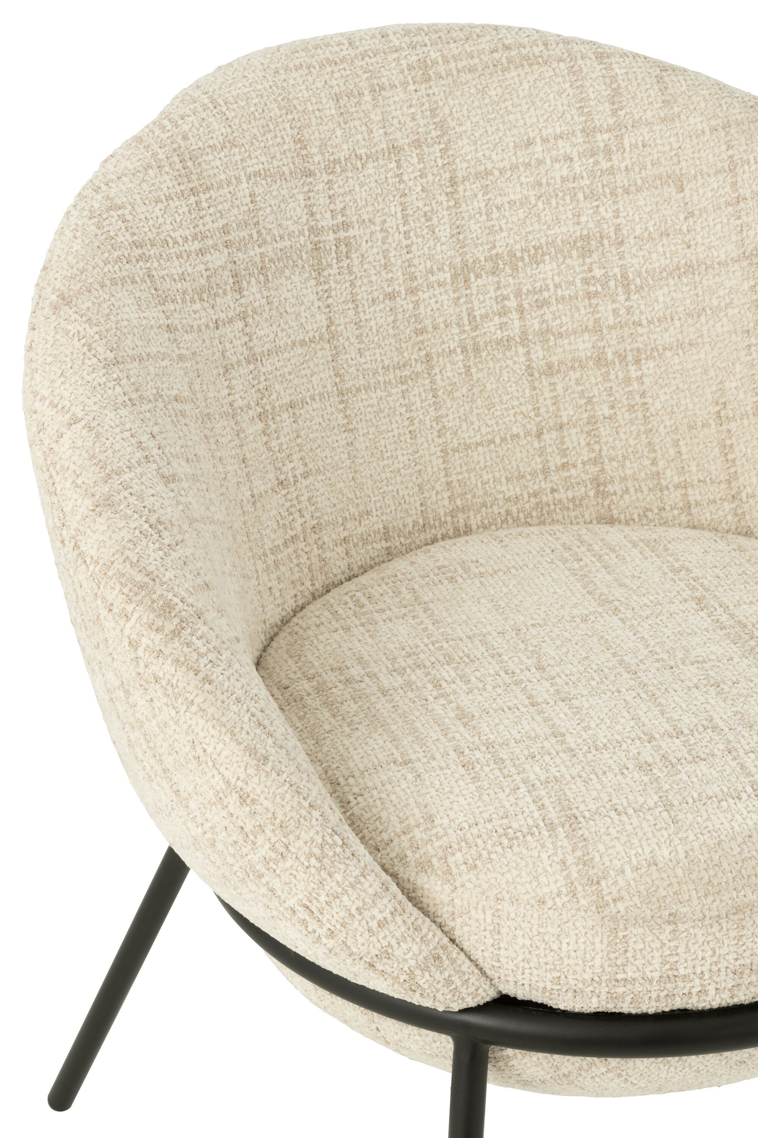 Eetkamerstoel Napoli Beige- J-Line - Eetkamerstoel - J-Line - livinglovely.nl