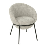 Eetkamerstoel Napoli Grijs- J-Line - Eetkamerstoel - J-Line - livinglovely.nl