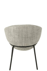 Eetkamerstoel Napoli Grijs- J-Line - Eetkamerstoel - J-Line - livinglovely.nl