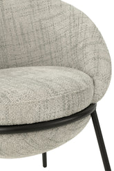 Eetkamerstoel Napoli Grijs- J-Line - Eetkamerstoel - J-Line - livinglovely.nl