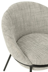 Eetkamerstoel Napoli Grijs- J-Line - Eetkamerstoel - J-Line - livinglovely.nl