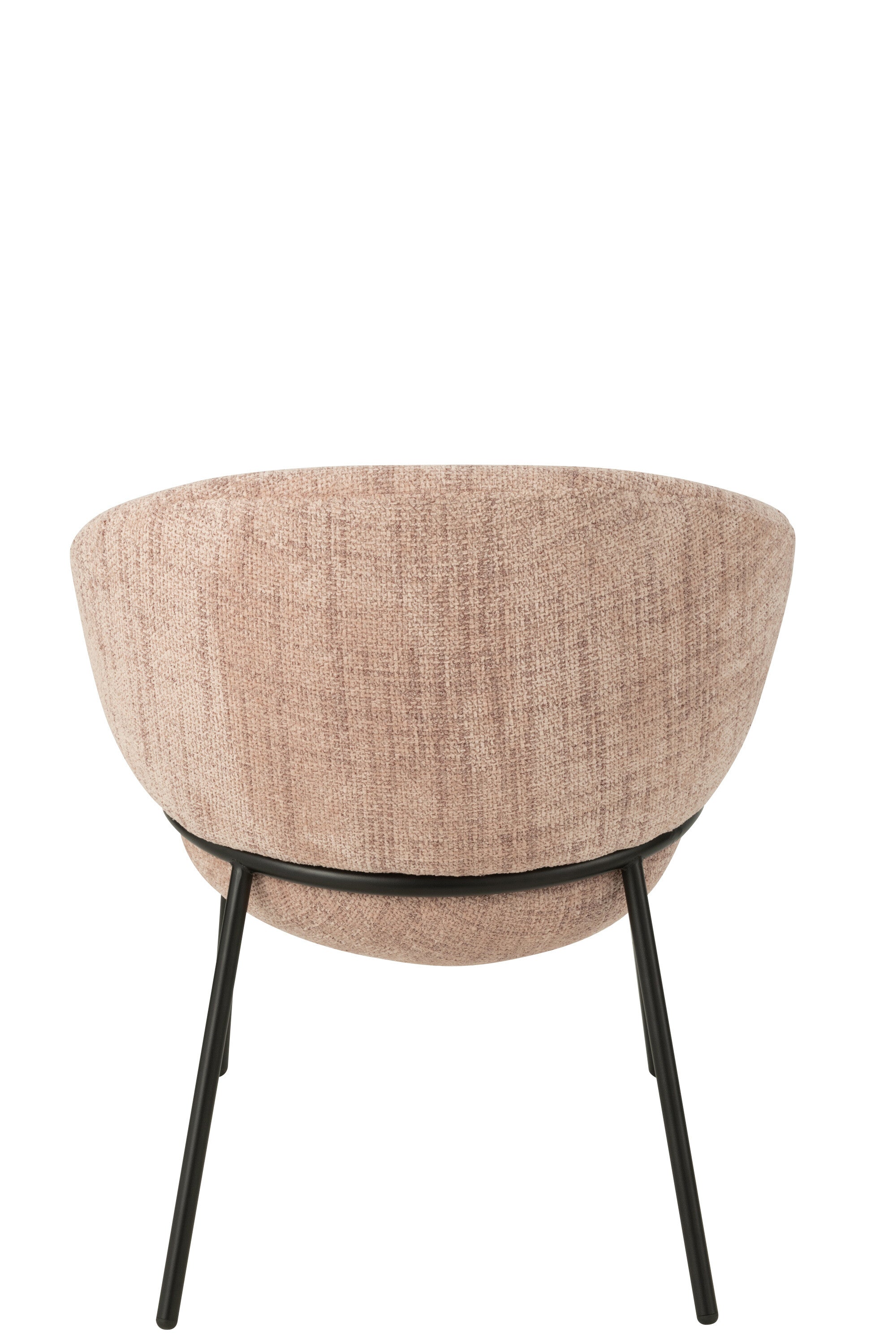 Eetkamerstoel Napoli Licht Roze- J-Line - Eetkamerstoel - J-Line - livinglovely.nl