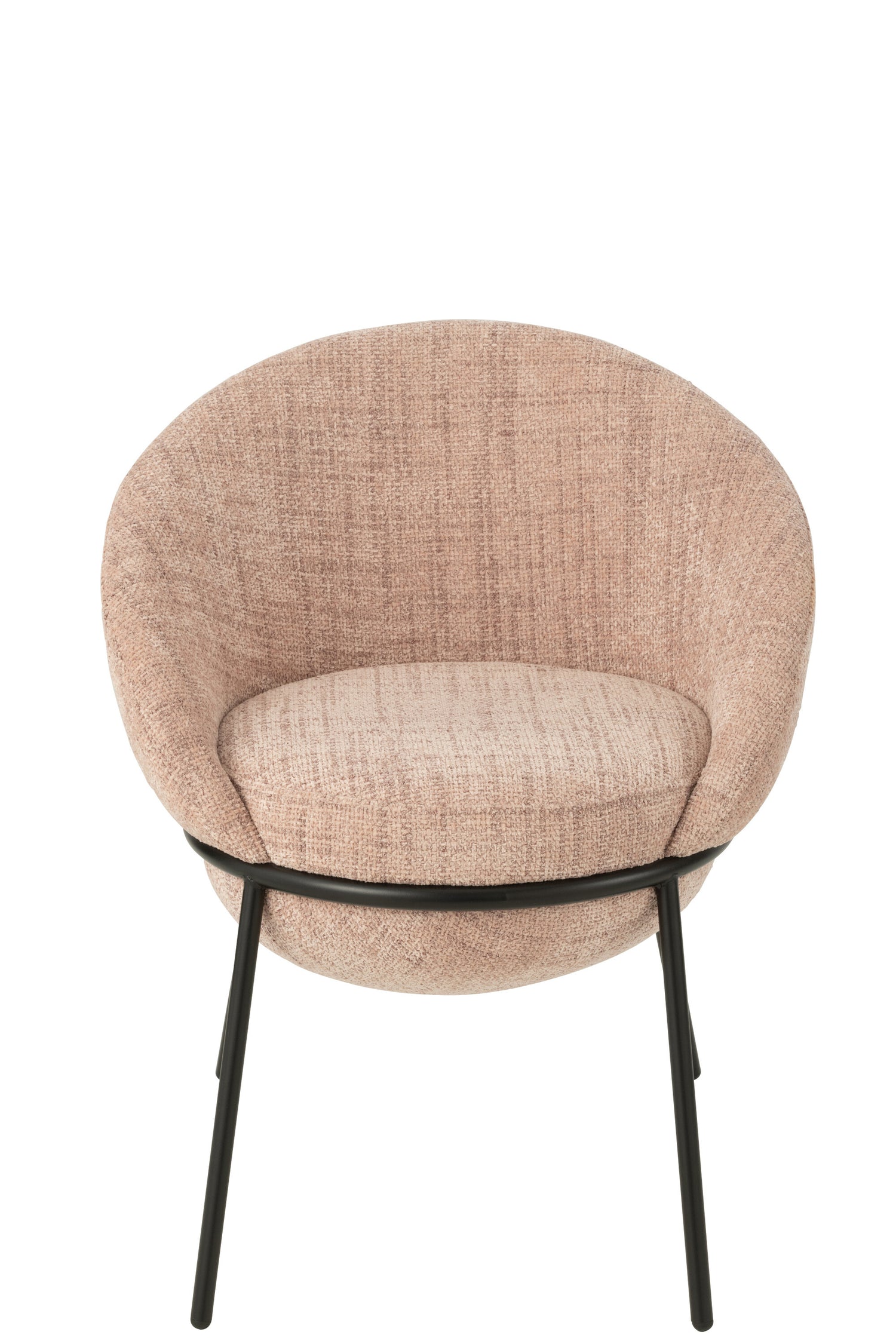 Eetkamerstoel Napoli Licht Roze- J-Line - Eetkamerstoel - J-Line - livinglovely.nl