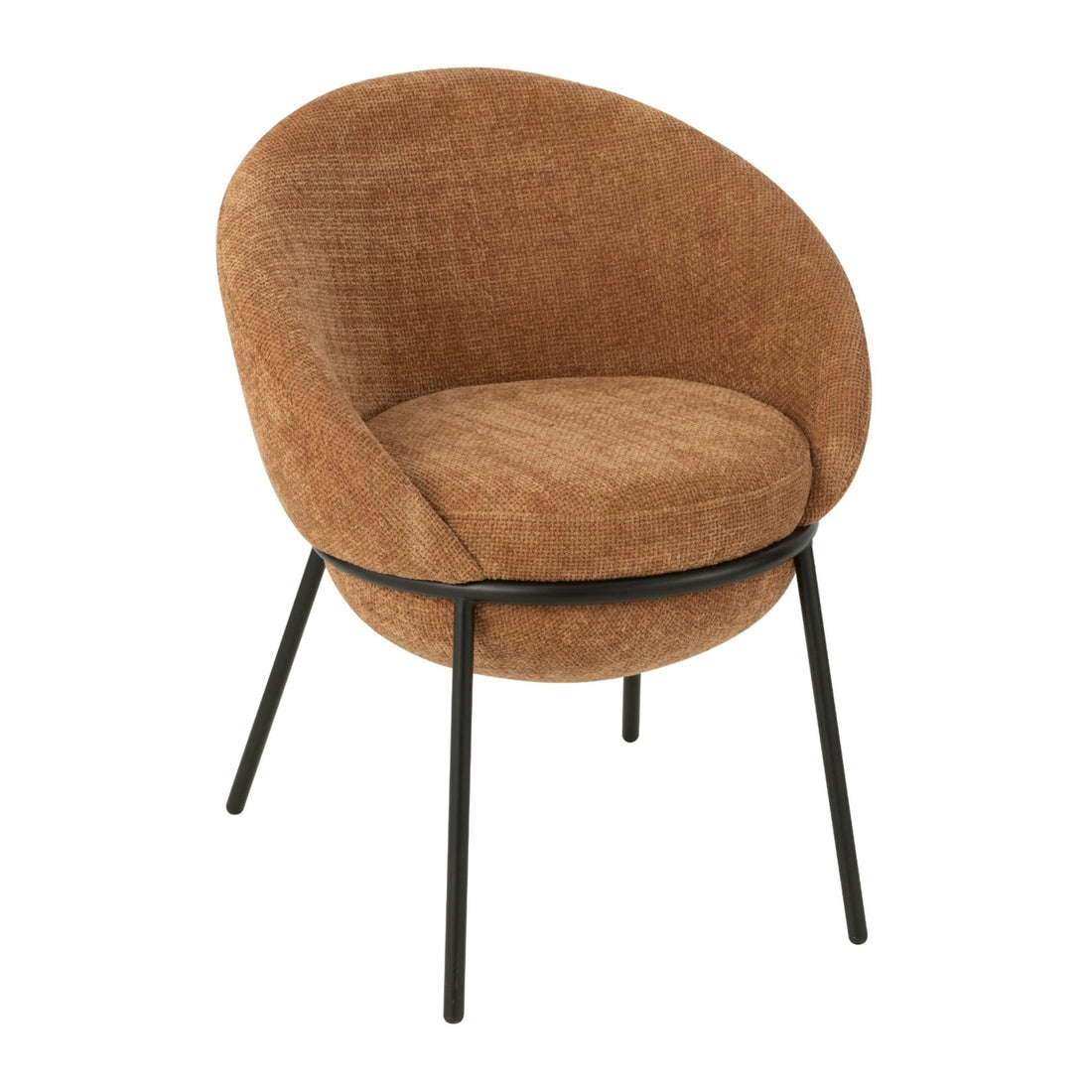 Eetkamerstoel Napoli Terracotta- J-Line - Eetkamerstoel - J-Line - livinglovely.nl