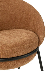 Eetkamerstoel Napoli Terracotta- J-Line - Eetkamerstoel - J-Line - livinglovely.nl