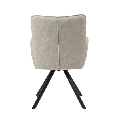 Livingfurn Tori eetkamerstoel Sand, set van twee
