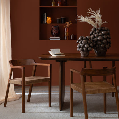 Eetkamertafel Acaciahout Bruin 190cm J-Line - Eetkamertafel - J-Line - livinglovely.nl