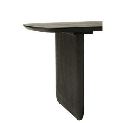 Eetkamertafel Acaciahout Zwart 190x100cm J-Line