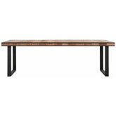 Zwart metalen onderstel van de eetkamertafel Cosmo van DTP Home in close-up