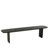 Eetkamertafel + Eetkamerbank Acaciahout Zwart 190cm J-Line - Eetkamertafel - Living Lovely - livinglovely.nl