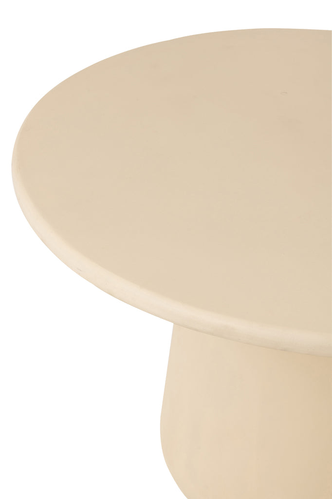 Eetkamertafel Ram Plywood Beige Dia 118xH75cm - Eetkamertafel - J-Line - livinglovely.nl