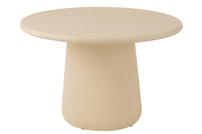 Eetkamertafel Ram Plywood Beige Dia 118xH75cm - Eetkamertafel - J-Line - livinglovely.nl