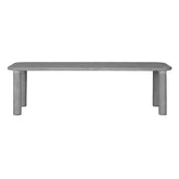 Eettafel Scala Clio Dusk 260cm zijaanzicht met dikke poten