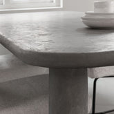 Eetkamertafel Clio Dusk met afgeronde hoeken sfeerbeeld