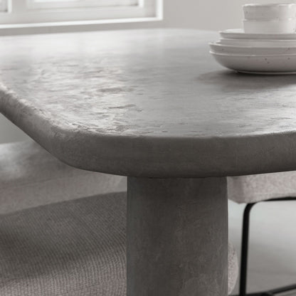 Eetkamertafel Clio Dusk met afgeronde hoeken sfeerbeeld